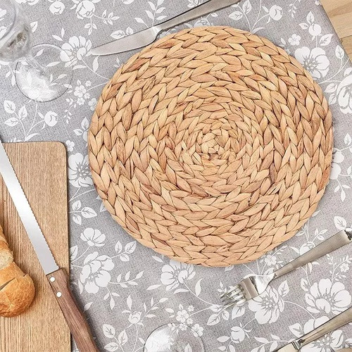 Accesorios De Cocina, Mesa Redonda De Mimbre Tejido De Calid