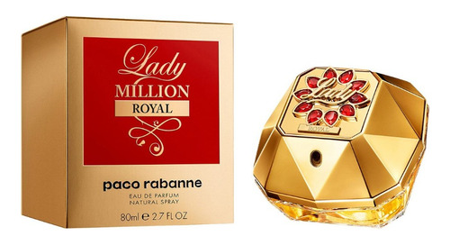 Perfume Lady Million Royal Paco Rabanne 80 Ml Edp Original