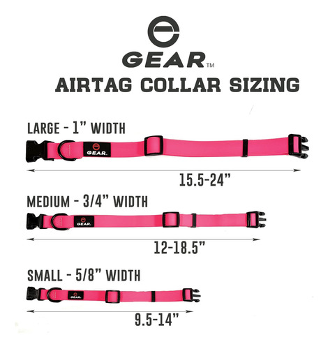 Collar Para Perros Impermeable Con Soporte Airtag: Ajustable