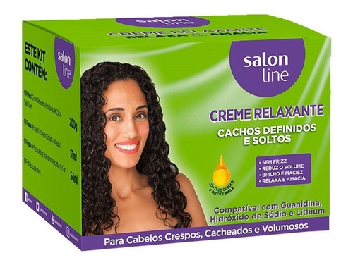 Kit Creme Relaxante Salon Line Cachos Definidos E Soltos 200g