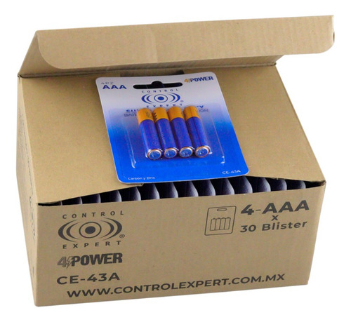 Pilas Baterias Aaa Control Expert 1.5v 120 Pila Caja 30 Blis