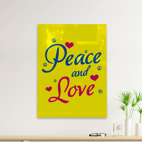 Cuadro Deco Peace And Love (d0205 Boleto.store)