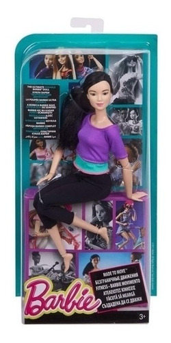 Imagem 2 de 9 de Barbie To Move Top Roxo Cab. Preto Oriental Ms Sj