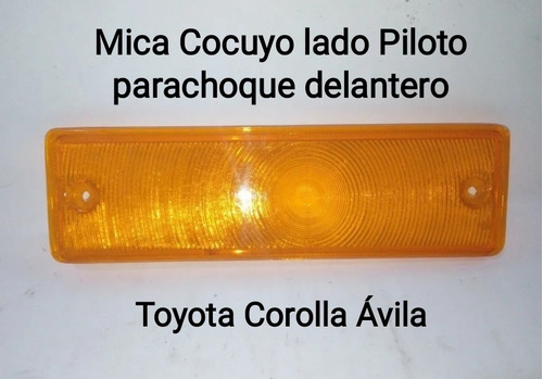 Mica Cocuyo Izq Parachoque Delant Toyota Corolla Avila