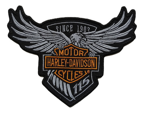 Parche Bordado Aguila Harley Davidson Since 1903  115 Años 
