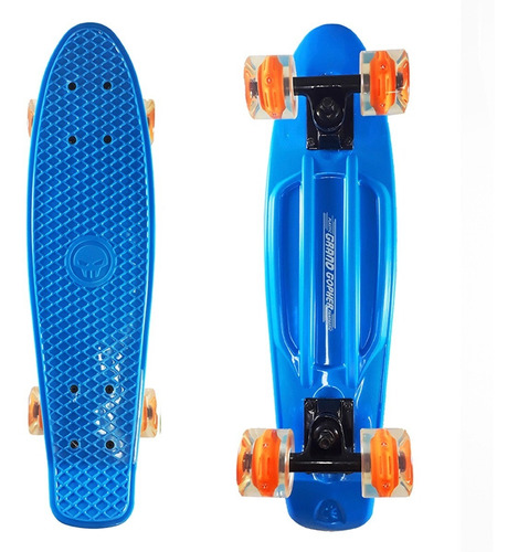 Mini Longboard Skate Penny Grand Gopher Ruedas C/ Luces Ledº