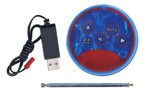 Juguete De Piscina Eléctrica Mini Rc Shark Con Control Remot