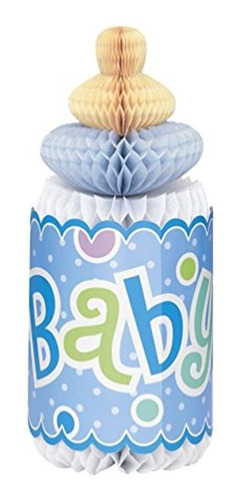 Centro De Mesa Para Baby Shower,color Azul 12 In. Marca Pyle