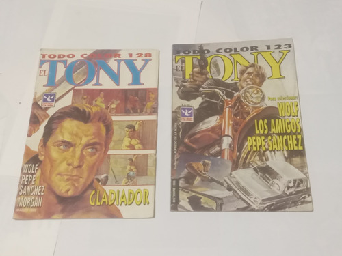 2 Revistas El Tony Todo Color N° 123 - 128. Ed Columba