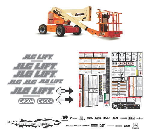 Kit De Calcas De Restauración Para JLG E450 A