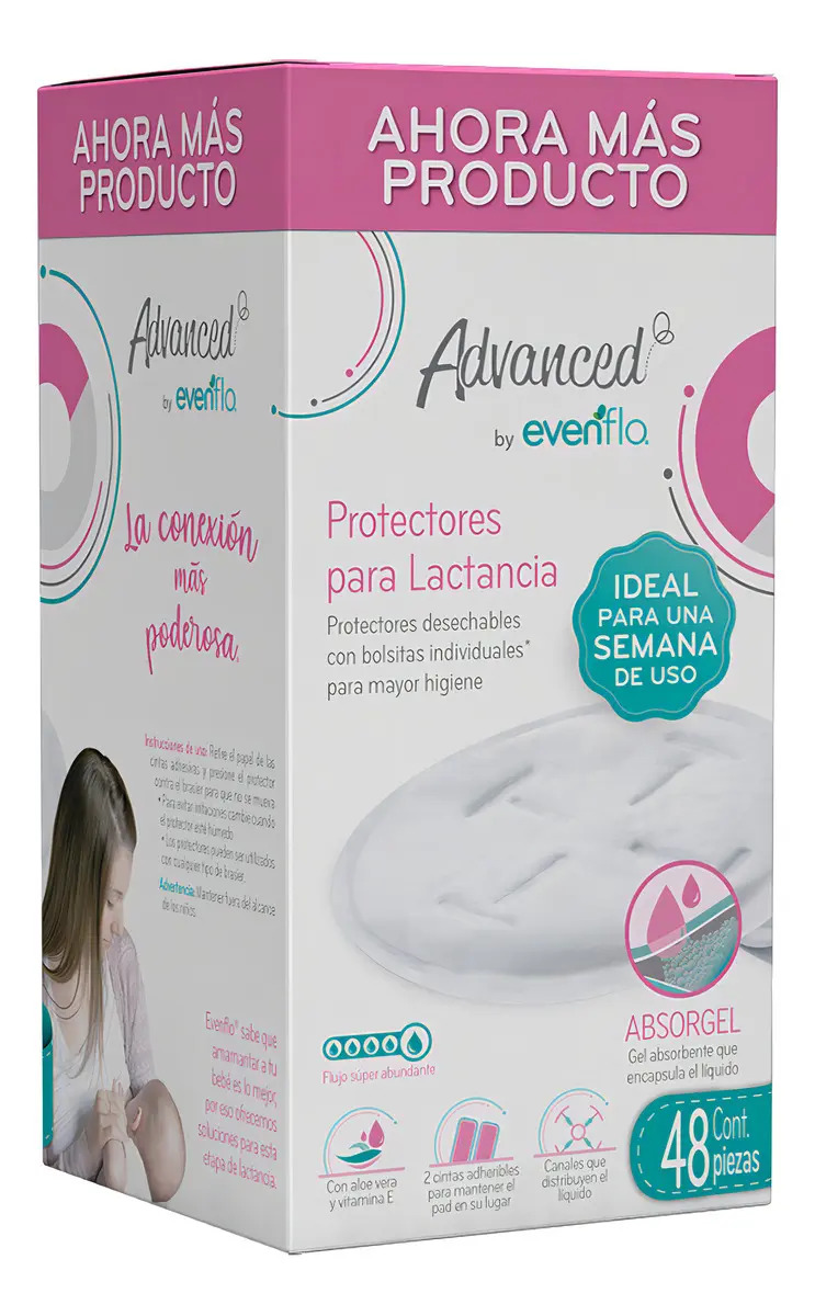 Protectores Para Lactancia Evenflo Absorgel 48 Pzas