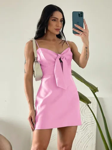 Vestido Curto Tecido Premium Fashion