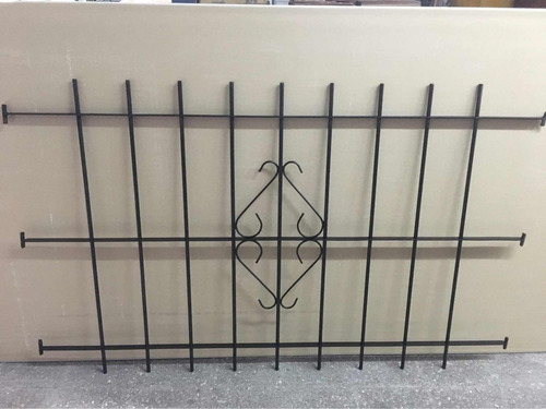 Reja Hierro Macizo Del 12 P/ventana 150x110 Dentro Mocheta