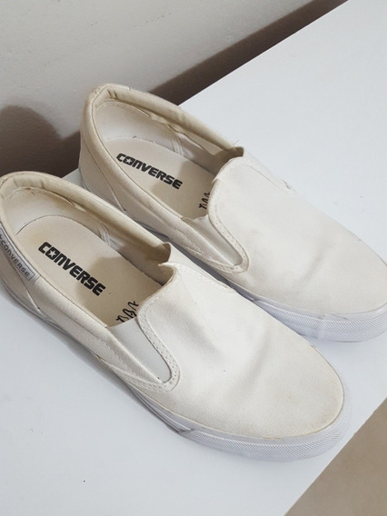 converse slip on branco