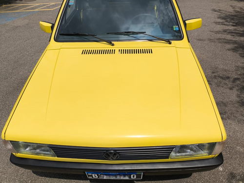 Vw Saveiro Amarelo Sunny Cl 1.6 Placa Preta Com 5 Bbs 14