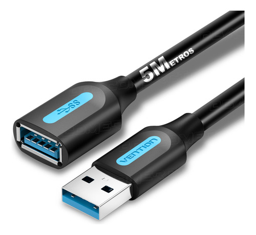 Cabo Extensor Usb 3.0 Macho X Usb Femea Ps4 Ps5 Vention 5m