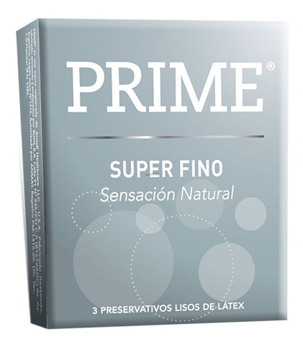 Prime Preservativo Super Fino Pack X 3 Unidades