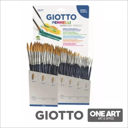 Pincel Sintetico Giotto Serie 600 - Chato - Numero 8