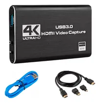 Comprar Capturador Video Hdmi Usb 3.0 4k Windows Mac Linux Micrófono