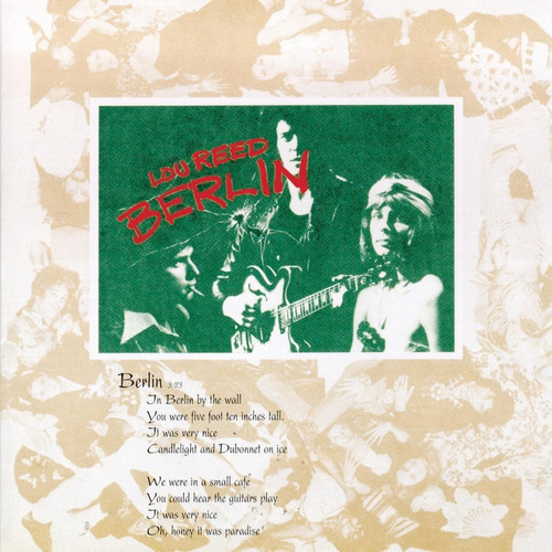 Novo CD importado original de Lou Reed Berlin