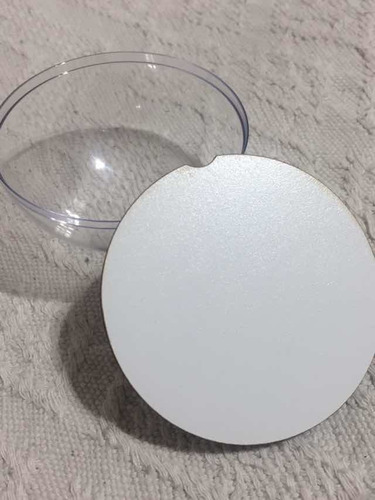 Imagen 10 de 10 de Adorno 1/2 Esfera 6cm Para Personalizar X 60 Unidades