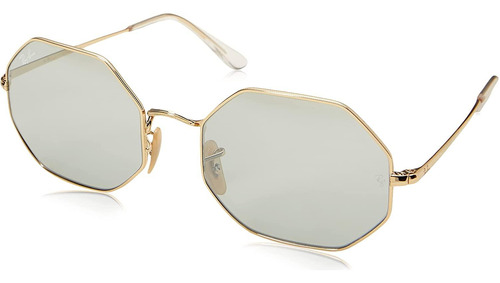 Ray-ban Rb1972 001/w3 Octagon Plata  Dorado