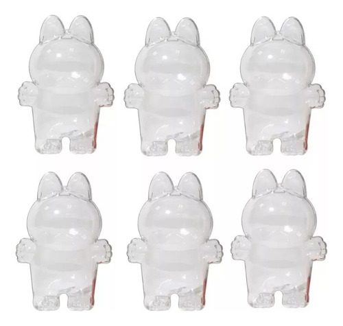 6 Bolsa Protectora Transparente Para Muñeca Labubu,plástico