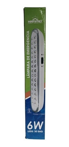 Lámpara Led Hammer Emergencia De 3.7 Volts 