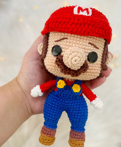 Super Mario Bros Amigurumi Boneco Crochê