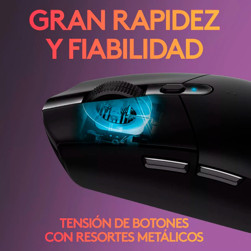 Logitech G305 Lightspeed Mouse Gamer Inalámbrico Negro