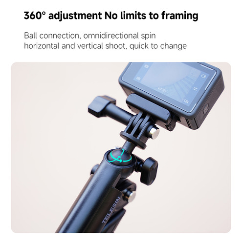 Novo TriPod Mantis Dobrável Integrado Para Dji Action 3/4