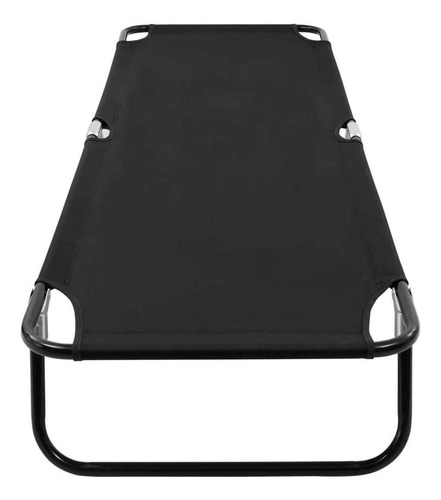 Camastro Plegable Acero Negro