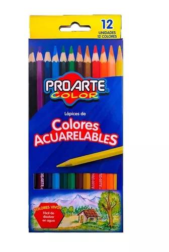 Lápices 12 colores Acuarelables