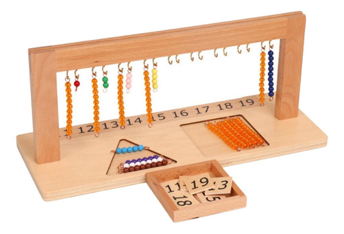 Montessori Teen Bead Hanger Juego De Matemáticas Conteo De 