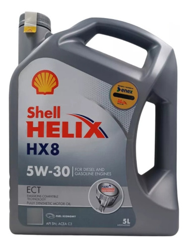 Aceite 5w30 Shell Helix Ultra Hx8 Ect Sn/c3 5lts
