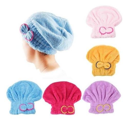 Toalla Para Pelo Turbante Microfibra Para Secar Cabello 2