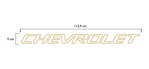 Imagem 4 de 4 de Faixa Tampa Traseira S10 1999/2005 Chevrolet Adesivo Dourado