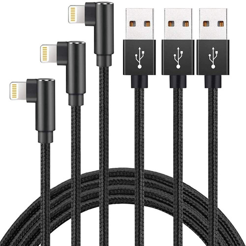 Paquete De 3 Cables Lightning De 6 Pies, Cable De Carga Ligh