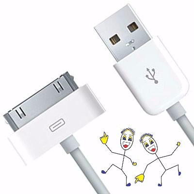 Cabo Usb 2.0 Dados Para Ipod Ipad 2 Star Cable