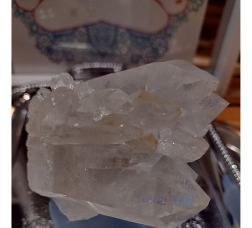 Cuarzo Cristal De Roca ( 200 Grs, 9 Cm) Agrupación De Punta