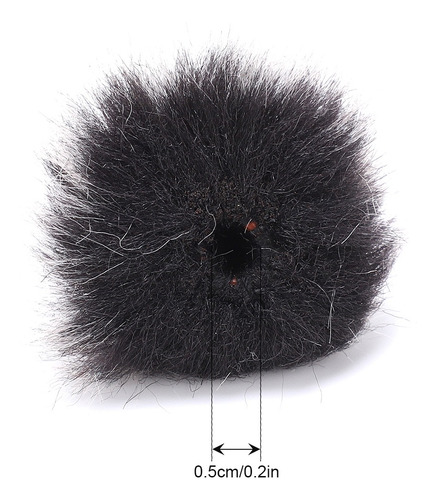 Microfone De Fone De Ouvido De Lapela Capa Peluda Para-brisa