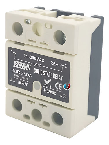 Rele Est.solido (in:4-32 Vdc) Out:24-380 Vdc Monof