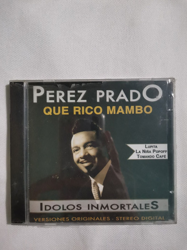 Perez Prado Que Rico Mambo Cd Original Nuevo Y Sellado 