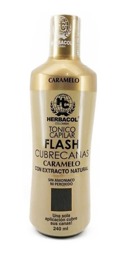 Tonico Capilar Flash Cubrecanas Castaño - mL a $181