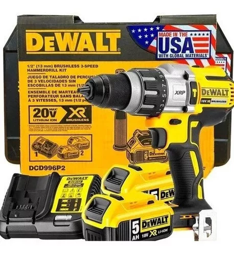 Taladro Percutor Inalámbrico 1/2 20v Ion de Litio DEWALT - 2