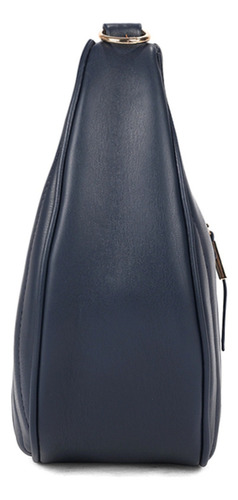 Bolsa Para Dama Perry Ellis Interior Amplio Correa Ajustable Color Azul Oscuro