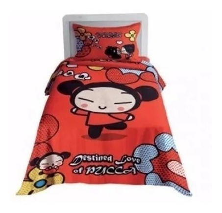 Jogo Cama Pucca Puca Lençol 3 Peças 150 Fios 100%