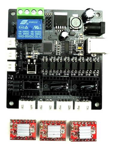 Nuevo controlador de placa de control sin conexión A4988 GRBL máquina grabado en portada 