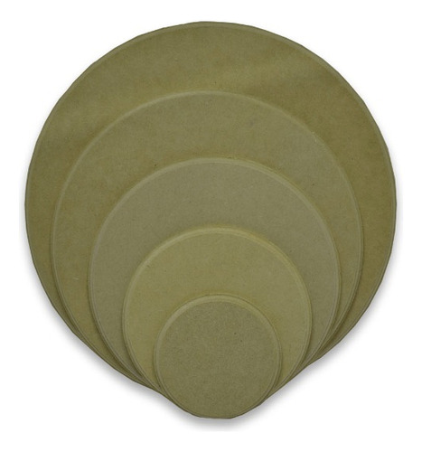 Círculos 20 Cm Mdf Fibrofacil 9 Mm Espesor X 10 Unidades