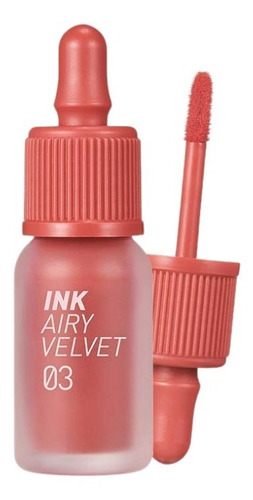 Labial Ink Airy Velvet 03 Cartoon Coral 4g Peripera - Sarang